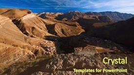  Presentation with south africa - Presentation theme featuring dades canyon south morocco africa background and a tawny brown colored foreground