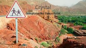  Presentation with morocco - Slides having dades-valley-morocco-africa background and a coral colored foreground