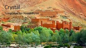  Presentation with africa - Beautiful PPT layouts featuring dades valley morocco africa backdrop and a coral colored foreground
