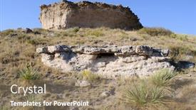  Presentation with trial - Presentation enhanced with daemonelix-trial-and-scenic-buttes background and a coral colored foreground