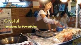  Presentation with fish port - Slide set consisting of daepohang-fish-market-june-06 background and a  colored foreground