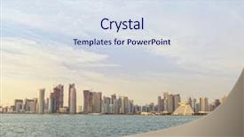  Presentation with january - Slide deck consisting of dafna area of doha qatar background and a  colored foreground