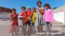  Presentation with play kids - Amazing PPT theme having dahab-egypt-february-2-2011 backdrop and a gray colored foreground