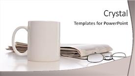  Presentation with coffee cup diary - Amazing theme having old and dirty general purpose backdrop and a coral colored foreground