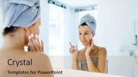  Presentation with daily routine - Presentation theme enhanced with daily shower making everyday background and a coral colored foreground