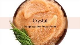  Presentation with caviar - Slides enhanced with dainty - bowl with delicious cod caviar background and a yellow colored foreground