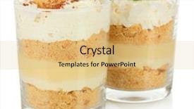  Presentation with dessert - Slide deck consisting of dairy desserts - delicious dessert with banana background and a yellow colored foreground