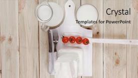  Presentation with dairy goat - Beautiful theme featuring dairy food fresh white greek backdrop and a  colored foreground