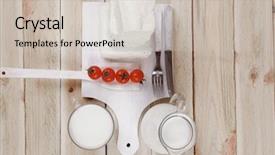  Presentation with dairy goat - Audience pleasing PPT theme consisting of dairy food fresh white greek backdrop and a  colored foreground