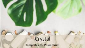  Presentation with milk dairy - Presentation featuring dairy free milk substitute drinks background and a lemonade colored foreground