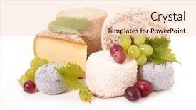  Presentation with dairy goat - Cool new presentation design with dairy goat - assorted cheese backdrop and a lemonade colored foreground