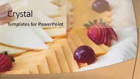  Presentation with cheese - Colorful PPT layouts enhanced with deli - cheese backdrop and a coral colored foreground