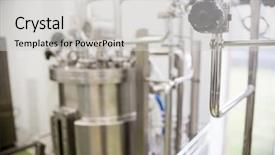  Presentation with vat - Amazing presentation theme having dairy industry - large vat with taps backdrop and a light gray colored foreground