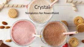  Presentation with sweets - Cool new presentation theme with dairy milk chocolates - tasty cocktails and sweets backdrop and a lemonade colored foreground