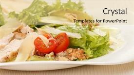  Presentation with dairy - Cool new presentation with dairy producers - caesar salad backdrop and a blonde colored foreground