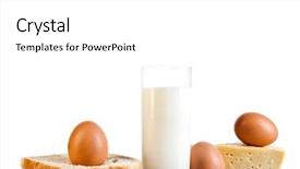  Presentation with dairy products - Beautiful theme featuring dairy products over white backdrop and a white colored foreground