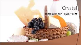  Presentation with dairy products - Amazing presentation theme having dairy products backdrop and a white colored foreground
