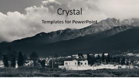  Presentation with old china - Slide set having dali old town rooftop view background and a light gray colored foreground