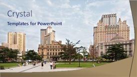  Presentation with russia city - Cool new slide deck with dalian-china-june-11-2012 backdrop and a sky blue colored foreground