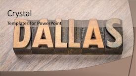  Presentation with abstract - Theme consisting of dallas - word abstract in vintage background and a  colored foreground