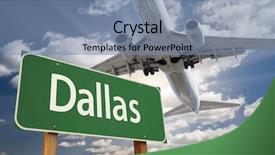  Presentation with blue green - Presentation design with dallas green road sign background and a seafoam green colored foreground