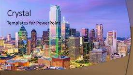  Presentation with pittsburgh pennsylvania usa city skyline - Slides enhanced with dallas texas usa city skyline background and a light blue colored foreground