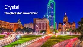  Presentation with texas - Beautiful PPT layouts featuring dallas texas usa cityscape backdrop and a black colored foreground