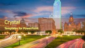  Presentation with texas - Presentation having dallas texas usa skyline background and a red colored foreground