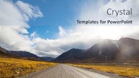  Presentation with season - PPT layouts enhanced with dalton-highway-in-alaska background and a light blue colored foreground