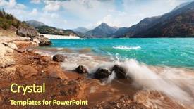  Presentation with dam construction - Amazing slides having dam construction - sunny picturesque view of roselend backdrop and a tawny brown colored foreground