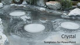  Presentation with hell - Audience pleasing PPT layouts consisting of dam design - oniishibozu hell at beppu city backdrop and a light gray colored foreground