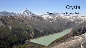  Presentation with dam - PPT layouts enhanced with dam mattmark-swiss alps background and a light blue colored foreground