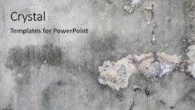 Presentation with cause - Amazing PPT theme having damage caused by dampness backdrop and a light gray colored foreground