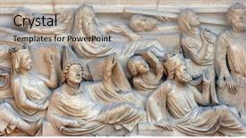  Presentation with resurrection - Slides featuring dame cathedral paris last judgment background and a light gray colored foreground