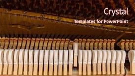  Presentation with mechanism - Cool new theme with dampers - piano mechanism closeup backdrop and a wine colored foreground