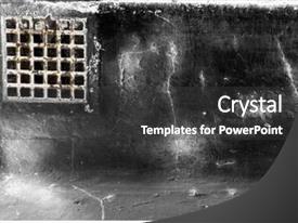 Dampers Rusty Air Grating And Wall PPT template 43 | CrystalGraphics