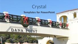  Presentation with pedestrian bridge - Amazing presentation design having dana-point-ca-dec-1 backdrop and a  colored foreground