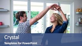  Presentation with kitchen - Cool new slides with dance - cute couple dancing backdrop and a ocean colored foreground