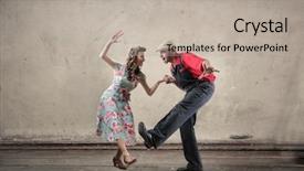  Presentation with pharmacy management people - Beautiful slides featuring dance - dancing people backdrop and a mint green colored foreground