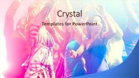  Presentation with african people - Slides with african dance - group of party people background and a lemonade colored foreground