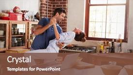  Presentation with dancing - Cool new PPT layouts with dance - happy hispanic couple dancing backdrop and a tawny brown colored foreground