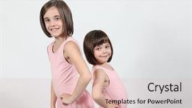  Presentation with qatar photos - Slides having dance ballarina - adorable little girl dancing posing background and a  colored foreground