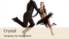  Presentation with dance beautiful couple dancing ballroom - Slides consisting of dance beautiful couple dancing ballroom background and a  colored foreground