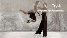 Presentation with couple dance - Cool new presentation with dance beautiful couple dancing ballroom backdrop and a  colored foreground