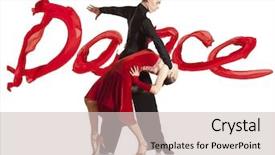  Presentation with dance beautiful couple dancing ballroom - Amazing PPT theme having dance beautiful couple dancing ballroom backdrop and a soft green colored foreground