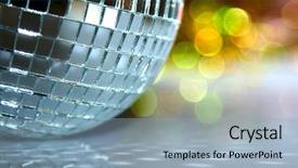  Presentation with disco - Amazing presentation having dance christmas - disco backdrop and a  colored foreground