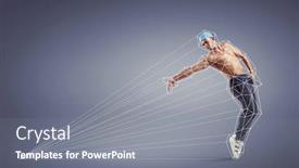  Presentation with dance - Slide deck featuring dance-connect-people-mixed-media background and a gray colored foreground