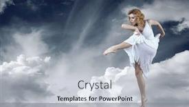 Presentation with ballerina - PPT layouts enhanced with dance-element-of-ballerina background and a light gray colored foreground