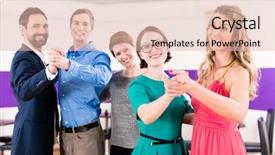  Presentation with gay - Audience pleasing presentation theme consisting of dance instructor with gay couples in dancing class backdrop and a lemonade colored foreground