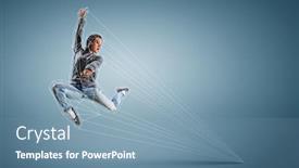  Presentation with passion - Cool new slide set with dance-is-a-passion-mixed backdrop and a seafoam green colored foreground